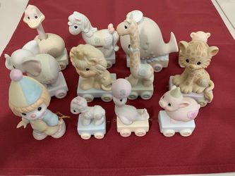 Precious Moments Birthday Train Figurine Set