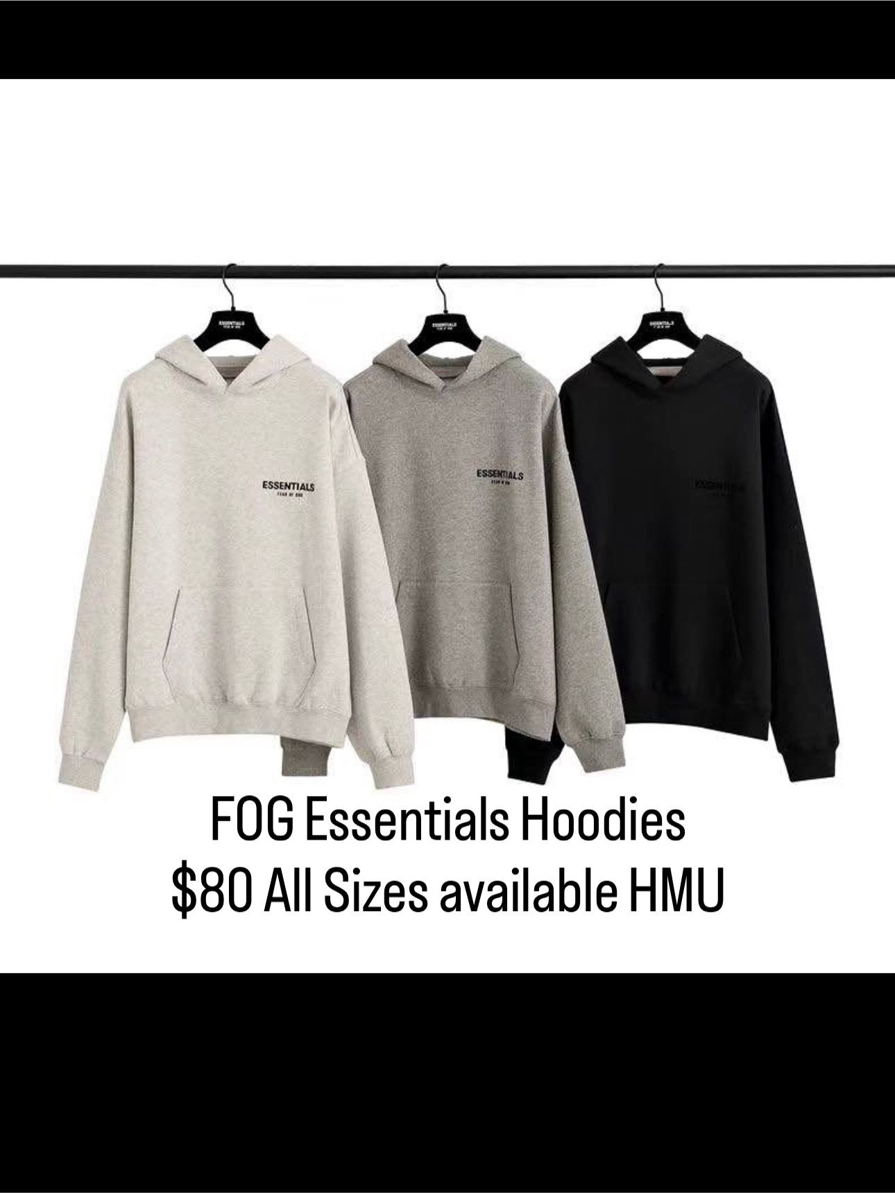 Fear Of God Essentials Hoodies All Sizes Available 