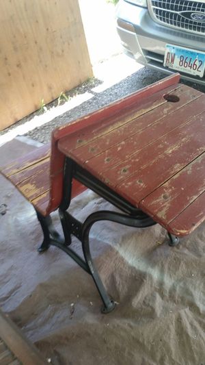 1920s School Desk With Front Bench For Sale In Springfield Il