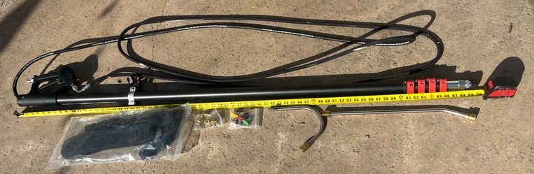 NEW EquipMaxx 24′ Carbon Fiber Pressure Washer Wand Kit — Never Used!  Kit EquipMaxx de lanza para hidrolavadora de fibra de carbono, 24 pies — ¡Nunca