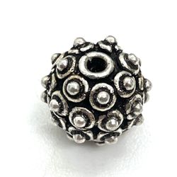 Sterling Bali Decorative Bead