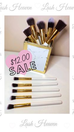 10 piece set makeup brushes