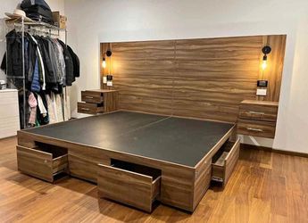 Custom storage bed twin-full-queen-king-cal king same day delivery