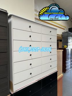 White 12 drawer dresser compressed cajonera Comoda nueva