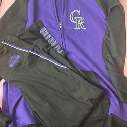 Colorado Rockies Leggings And Zip Up 