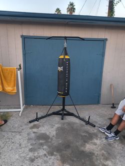 punching bag and stand