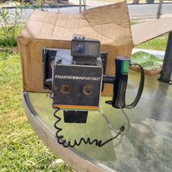antique Polaroid camera