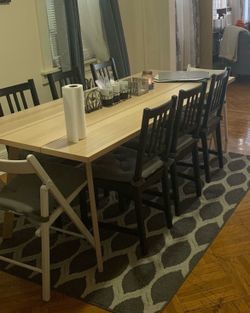Dinning Table set (black chairs and table)