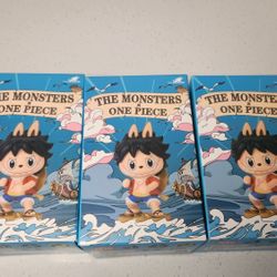 💯 Authentic One Piece LABUBU Monsters  Figurines 