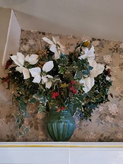 30" Green Urn Vase Floral Arrangement - $50 obo