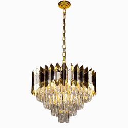 Crystal Chandelier Crystal Glass Stainless Steel Frame 002-D50