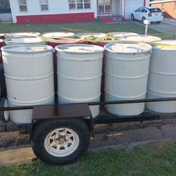 Metal 55 Gallon Barrels 