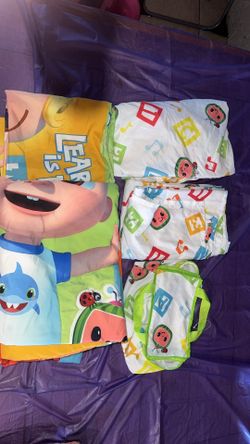 Cocomelon 4 Piece Toddler Bedsheet Set