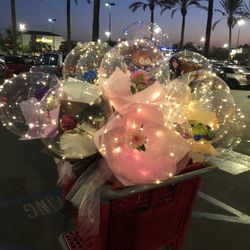 Led lighting balloon rose balloon cartoon balloon