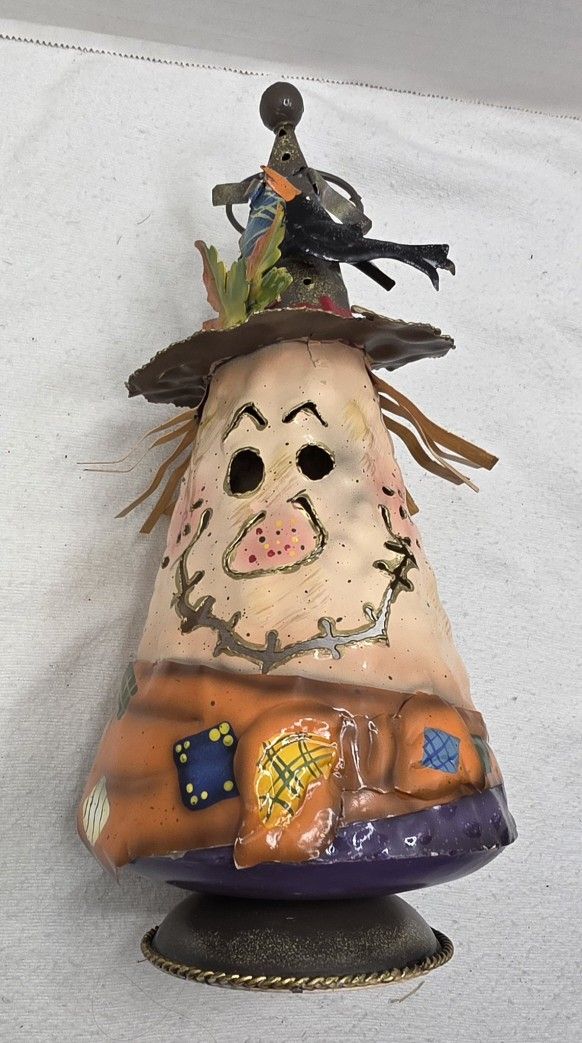 Metal Pumpkin Candle Holder