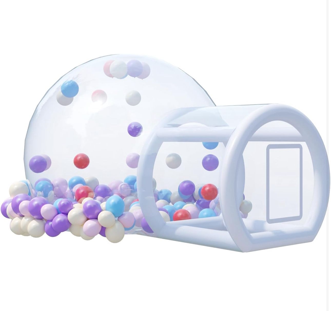Inflatable Balloon House for sell - 10Ft Bubble House with 6Ft Tunnel, Clear PVC Dome with Blower