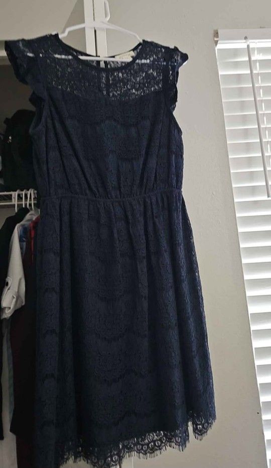 Monteau Blue Dress L size