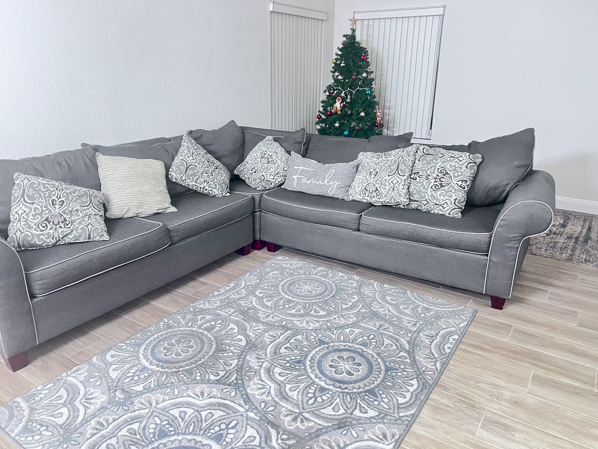 Big L Shape Grey Couch