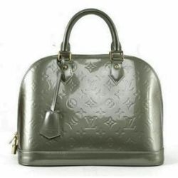 Louis Vuitton Alma Vernis Gris Authentic 