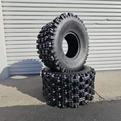 New [2x Set] Atv Utv Quad At22x11-9 Tires Llantas Nuevas Para Cuatrimotos  23x11-9