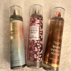 Assorted bath And Bodyworks Body Spray