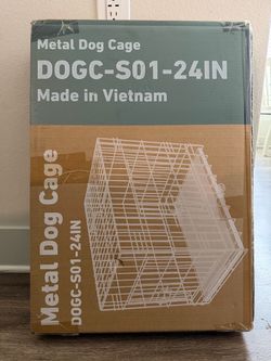 Metal Dog Cage DOGC-S01-24IN