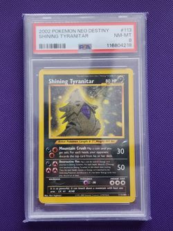 Pokemon Shining Tyranitar PSA 8 Neo Destiny