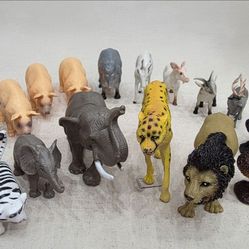 🦁 Farm & Wild Animal Figure Lot