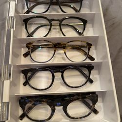 Warby Parker Eyeglass Frames Lot + Storage Case