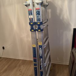 Werner Multi-Position Pro Ladder – 18 ft Reach, 375 lb Capacity