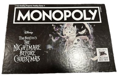 2017 DISNEY Nightmare Before Christmas Monopoly HT Exclusive Free Shipping