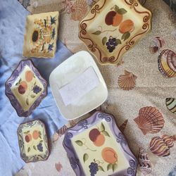 Italian Style Dishes And Serving Platters
