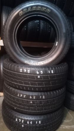 Set of 4) 275/65R18 General Grabber