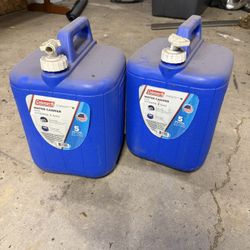 Two 5 Gallon Water Jugs. 