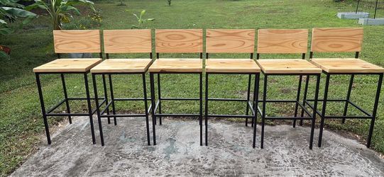 Counter high barstools (6)