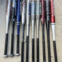 Baseball Bats Size 25-3, 29-6, 30-1 