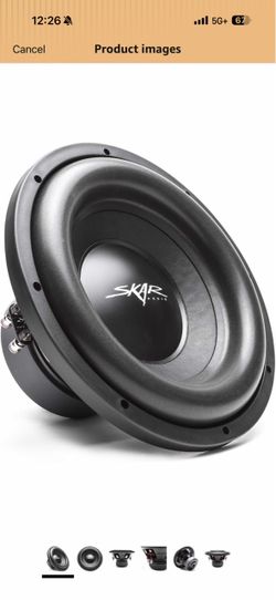 Skar Audio SDR-12 D4 12" 1200 Watt Max Power Dual 4 Ohm Car Subwoofer