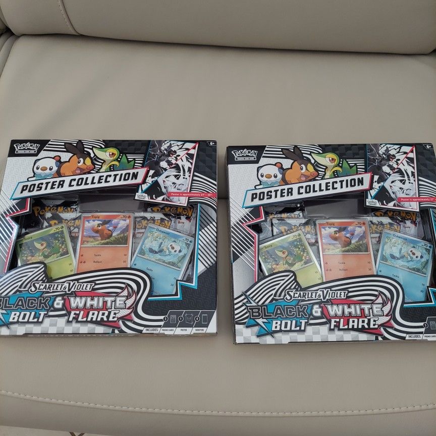 Pokemon Black Bolt White Flare Unova Poster Collection