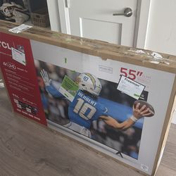 TCL 55” 4k UHD smart TV