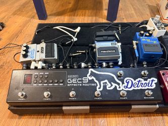 Guitar pedal board, switcher, pedals