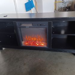 Electrinic  Chimney Tv Stand