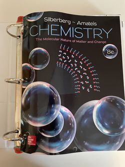 Chemistry: Molecular Nature of Matter & Change (2017- 8th ed) - Looseleaf Version - $20