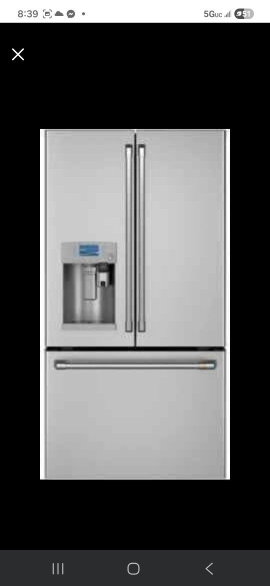 Cafe 36" Stainless Steel French Door Refrigerator with Keurig Coffee System New