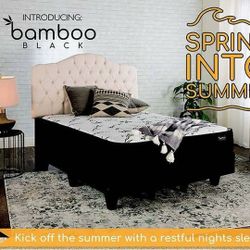 Brand new mattress sets with 6 piece bamboo aloe vera sheets
