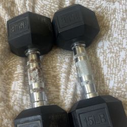 Pair Of 15LB dumbells