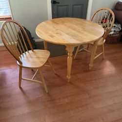 Antique table and chair set