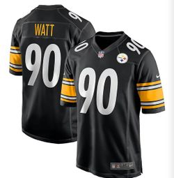 New! Nike Men's Steelers T.J. Watt #90 Home Game Jersey