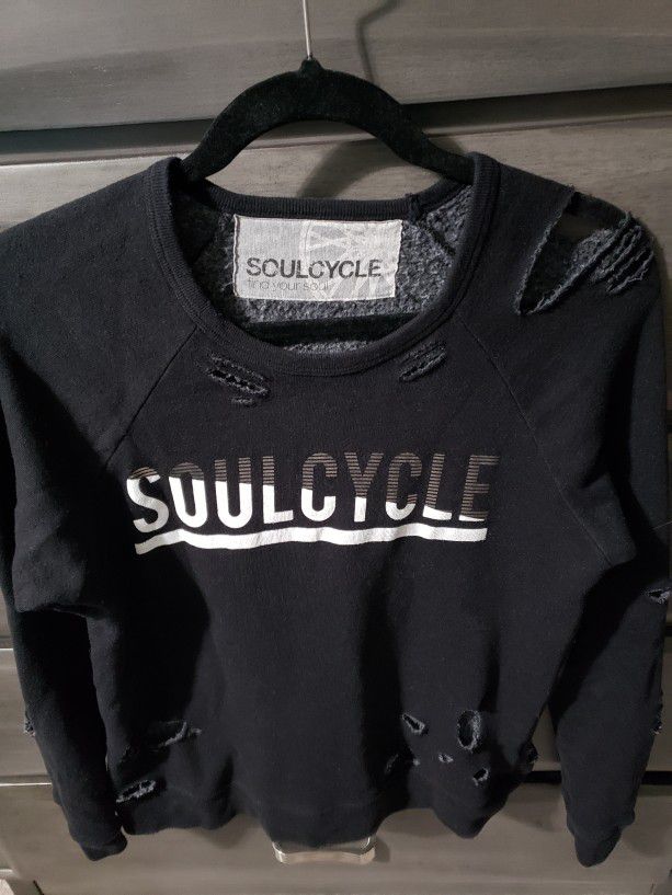 Soul Cycle- Distressed Sweatshirt SZ-Sm