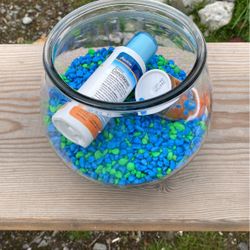 Goldfish Bowl And Rocks