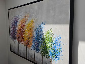 Large Colorful Abstract Wall Art